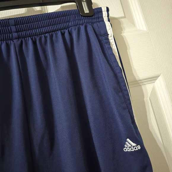 Vintage Y2K Adidas 3 Stripe Snap Breakaway Thick Knit Track Pants, Unisex, EUC! - Picture 4 of 11